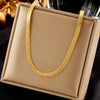 Women's Fashion Simple Design Stainless Steel Clavicle Chain With Pearl Round Eye Pendant Electroplated Jewelry