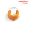 Women's Fashion Simple Geometric Plastic And Resin Ring And Bracelet
