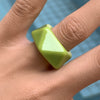 Women's Fashion Simple Geometric Plastic And Resin Ring And Bracelet