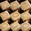 Women's Fashion Simple Highgrade Multilayer Stacked Titanium Steel Round Pendant Eye Butterfly Diamondembedded Electroplated Bracelet