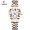Women's Fashion Square Alloy Case Stainless Steel Band Waterproof Diamond Inlaid Watch