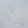 Women's Fashion Stacked Heartshaped Clavicle Necklace S925 Silver Ochain With Electroplating