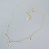 Women's Fashion Stacked Heartshaped Clavicle Necklace S925 Silver Ochain With Electroplating