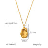 Women's Fashion Stainless Steel And Titanium Steel Necklace With Joker Rose Baimang Star Moon Scallop And Geometric Patterns Electroplated