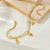 Women's Fashion Stainless Steel Chain With Pearl And Marine Life Animal Zodiac Pendant
