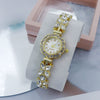 Women's Fashion Stainless Steel Flowershaped Bracelet Watch