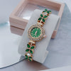 Women's Fashion Stainless Steel Flowershaped Bracelet Watch