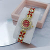 Women's Fashion Stainless Steel Flowershaped Bracelet Watch