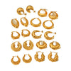 Women's Fashion Stainless Steel Geometric Hollow Electroplated Allmatch Nonfading Earrings