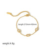 Women's Fashion Stainless Steel Heart Shaped Electroplated Bracelet And Anklet Jewelry