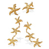 Women's Fashion Starfish 316L Stainless Steel Electroplated Earrings Ocean Series