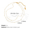 Women's Fashion Sweet Style 316L Stainless Steel Stars Pearl Clavicle Chain Necklace With Electroplating