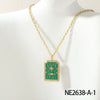 Women's Fashion Tarot Star Geometric Titanium Steel Necklace With Dripping Oil Process