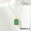 Women's Fashion Tarot Star Geometric Titanium Steel Necklace With Dripping Oil Process