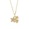 Women's Fashion Temperament Clavicle Chain Jewelry Copper Material Flower And Animal Pattern Electroplating Process