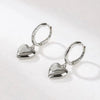 Women's Fashion Three Dimensional Exaggerated Heart Shaped Ccb Earrings With Electroplating