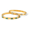 Women's Fashion Titanium Steel And Stainless Steel Geometric Zircon Inlaid Electroplated Bracelet