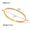 Women's Fashion Titanium Steel And Stainless Steel Geometric Zircon Inlaid Electroplated Bracelet