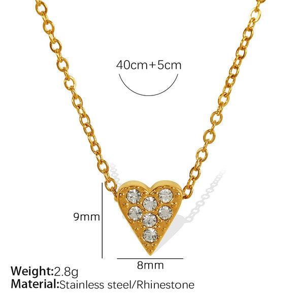 Women's Fashion 316L Stainless Steel Four Leaf Clover Cross Geometric Shape Necklace With Electroplating