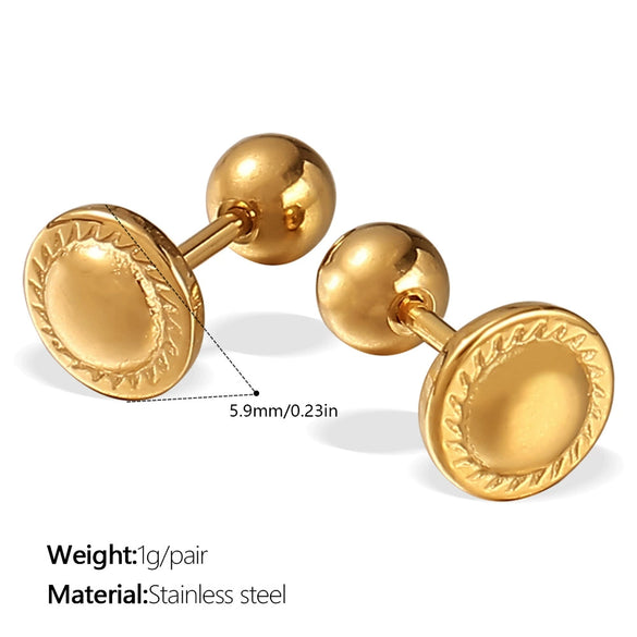 Women's Fashion 316L Stainless Steel Glossy Aircraft Robot Shape Electroplated Earrings