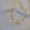 Women's Fashion Titanium Steel Rose Gold Beads Snake Bone Chain Necklace With Pearlescent Treatment