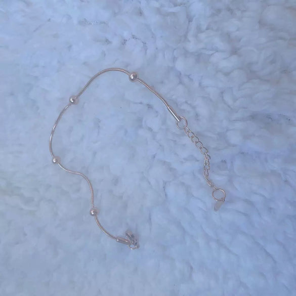 Women's Fashion Titanium Steel Rose Gold Beads Snake Bone Chain Necklace With Pearlescent Treatment