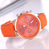 Women's Fashion Watch Belt Alloy Case Pu Strap Stainless Steel Clasp Round Dial Leisure Style