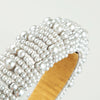 Women's Fashion Widebrimmed Cloth Headband With Pearls