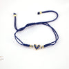 Women's Fashion Woven Copper Adjustable Bracelet With Micro Inlaid Color Zircon Geometric Heart Shape Jewelry