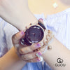 Women's Fashionable Alloy Quartz Watch With Belt Strap And Mineral Strengthened Glass Mirror