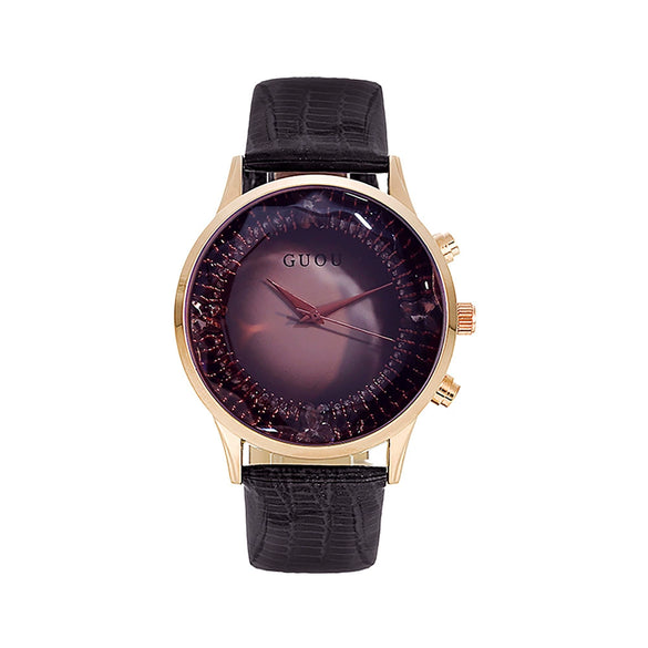 Women's Fashionable Alloy Quartz Watch With Belt Strap And Mineral Strengthened Glass Mirror