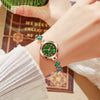 Women's Fashionable Alloy Round Dial Clover Bracelet Watch