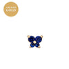 Women's Fashionable Copper Stone Butterfly Zodiac Diamond Earrings