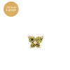 Women's Fashionable Copper Stone Butterfly Zodiac Diamond Earrings