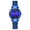 Women's Fashionable Diamondencrusted Metal Quartz Watch With Magnetic Milan Belt And Round Dial