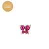 Women's Fashionable Distinctive Butterfly Ear Nails Copper Inlaid With Diamond Animals Style