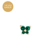 Women's Fashionable Distinctive Butterfly Ear Nails Copper Inlaid With Diamond Animals Style
