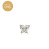 Women's Fashionable Distinctive Butterfly Ear Nails Copper Inlaid With Diamond Animals Style