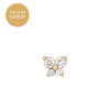 Women's Fashionable Distinctive Butterfly Ear Nails Copper Inlaid With Diamond Animals Style
