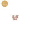 Women's Fashionable Distinctive Butterfly Ear Nails Copper Inlaid With Diamond Animals Style