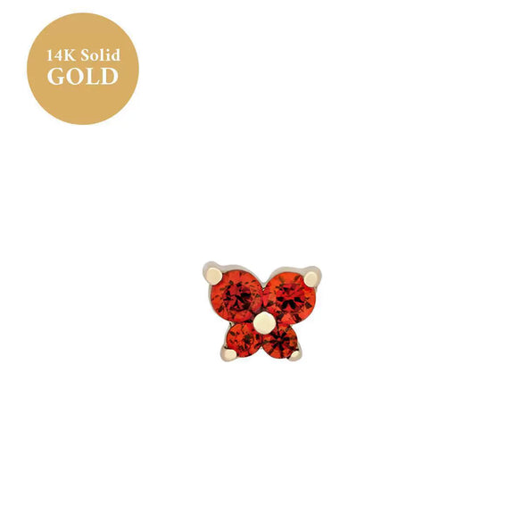 Women's Fashionable Distinctive Butterfly Ear Nails Copper Inlaid With Diamond Animals Style