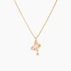 Women's Fashionable Jewelry Copper 18K Star Pattern Planet Saturn Ring Necklace Planetary Pendant Clavicle Chain