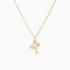 Women's Fashionable Jewelry Copper 18K Star Pattern Planet Saturn Ring Necklace Planetary Pendant Clavicle Chain