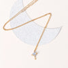 Women's Fashionable Jewelry Copper 18K Star Pattern Planet Saturn Ring Necklace Planetary Pendant Clavicle Chain