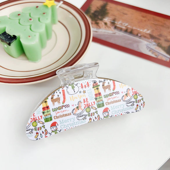 Women's Festival Element Plastic And Resin Handmade Hair Clips