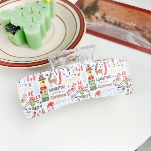Women's Festival Element Plastic And Resin Handmade Hair Clips