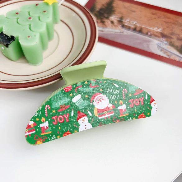 Women's Festival Element Plastic And Resin Handmade Hair Clips
