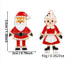 Women's Festive Santa Character Asymmetrical Stud Earrings Alloy Electroplated Design With Stainless Steel Posts
