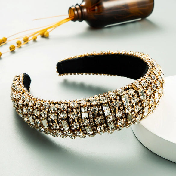 Women's Flannel Geometric Diamond Head Band Hair Accessories