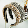 Women's Flannel Geometric Diamond Head Band Hair Accessories